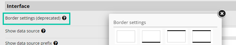 Border settings in Mosaic